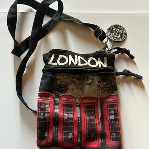 London Themed Crossbody canvas Bag